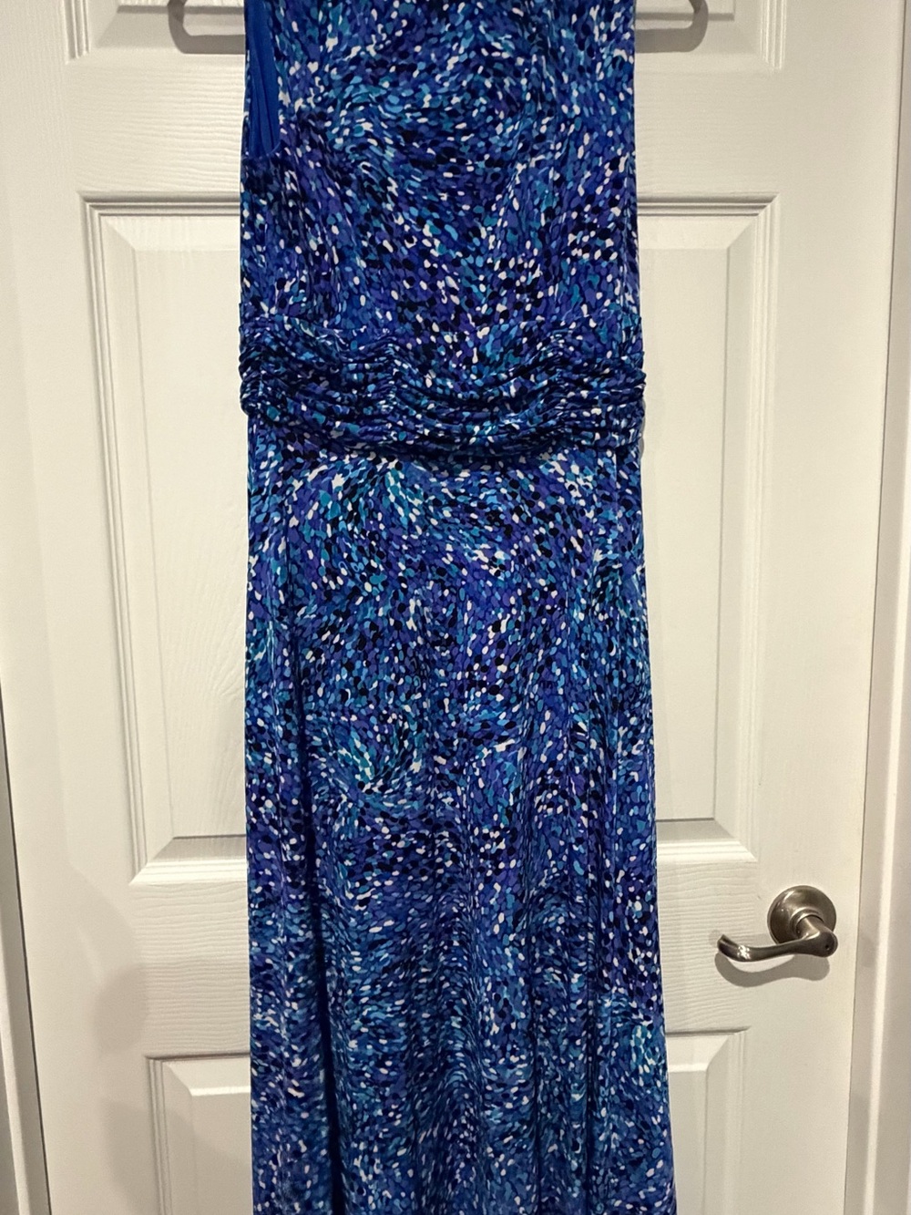Blue Patterned Women’s Maxi Dress